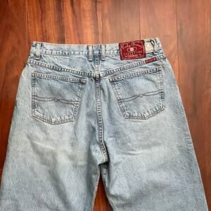 Vintage Lucky Brand Jeans 34x32 Relaxed Fit USA Made Dungarees Denim tag #1